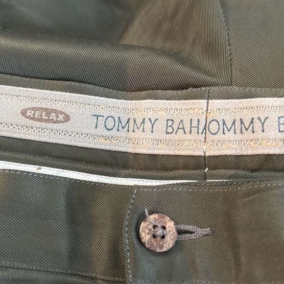 Vintage Tommy Bahama 100% Silk Pants Green Slacks Trouser Relax Size 42 Men - Picture 6 of 8